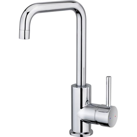 Robinet salle de bain mitigeur de lavabo et vasque haut Chromé vidage push clic clac (1/2)