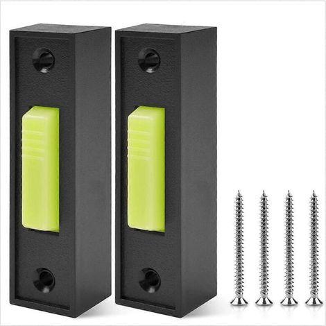interrupteurs universels pour ouvre-porte de garage 41A4166, bouton-poussoir mural lumineux, finition noire. (1/5)