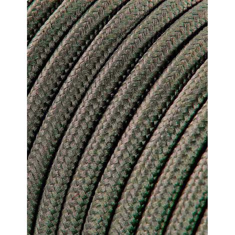 Câble électrique tubulaire edm 2 x 0,75 mm² gris foncé 5 mètres (1/2)