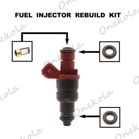Automotive fuel injector rubber ring filter repair parts A0000788523, suitable for Mercedes-Benz C220, C230 and C280. (1/2)