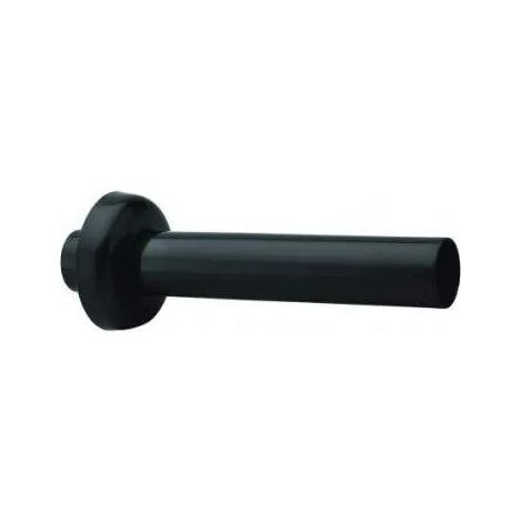 Wandauslass 200mm, Durchmesser 32mm mit Rosette 70mm, schwarz (1/2)