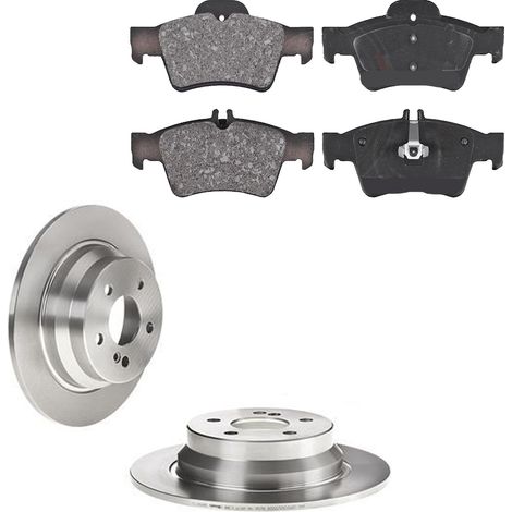 KIT FRENI POSTERIORI compatibile con MERCEDES-BENZ CLS (C218) - DISCHI + PASTIGLIE OEM: 37319 / 17402 /SOSTITUZIONE DIRETTA/BASSA POLVERE/SILENZIOSO (1/5)
