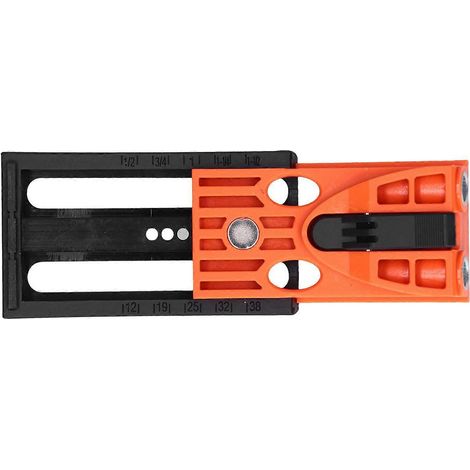 Verstellbare Taschenlochlehre aus ABS-Kunststoff für metrische und imperiale Schräglöcher in 9,5 mm Holz