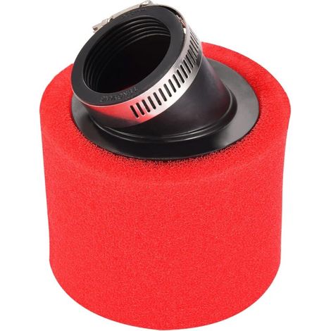 38mm Filtre à Air Double Mousse Sponge Nettoyant Rouge Bauvel Angle Remplacement De La Bouche pour 50cc 70cc 90cc 110cc 125cc Racing VéLo De Course Motorcycle Kart ATV Quad Scooter (1/5)