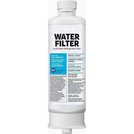 Cartouche filtre à eau compatible Samsung DA97-17376B référence HAF-QIN/EXP, 1 pièce (1/4)