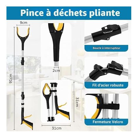 81 cm - Pince de préhension bleue (1/4)