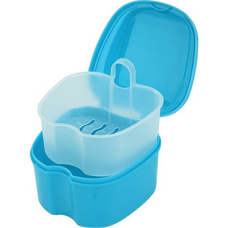 Boîte De Stockage Pour Prothèses Dentaires - Boîte À Bains Avec Filtre En Polypropylène Alimentaire - 9,4 x 7 cm - 1 Pièce (1/5)