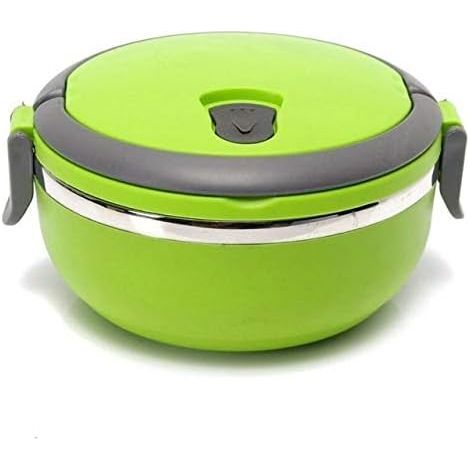 Boîtes à lunch rondes isothermes pour aliments, contenants thermiques, boîte à lunch chauffante, contenant de stockage des aliments anti-fuite (1/5)