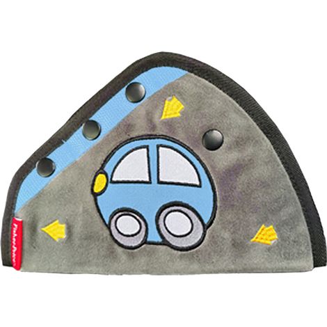Regolatore per cintura di sicurezza per bambini, cuscino per cintura di sicurezza auto, carino, morbido, fascia spessa, limitatori triangolari blu