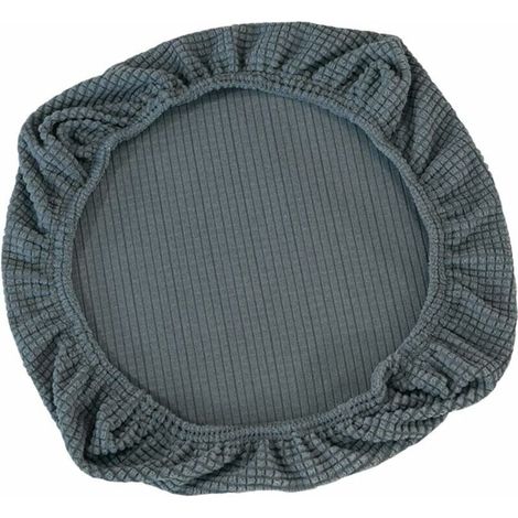 Stretchable Seat Cover for Office Chair, Swivel Office Chair, (Grey) (1/4)