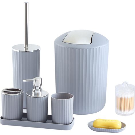 Ensemble de salle de bain de style nordique en six pièces, comprenant des accessoires de salle de bain, des outils dentaires, un gobelet de gargarisme et un ensemble de lavage pour la maison (ZT-T226) (1/5)