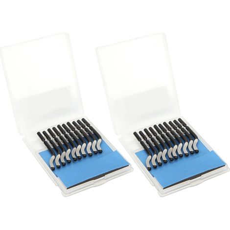 20 lames de rechange pour couteaux de finition, têtes de coupe pour grattage de PVC, plastique et fer BS1010