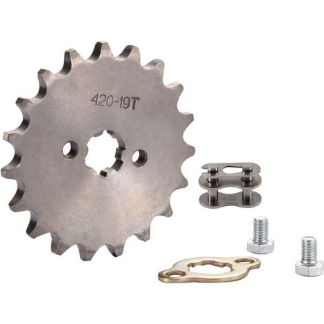 Motorrad-Ritzel 420-19T 17 mm für Offroad-Motorräder, Minibikes, Quads und Mopeds 50cc, 70cc, 90cc, 110cc und 125cc. (1/4)