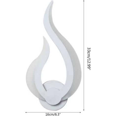 Applique murale LED - 3 Températures de couleur Design moderne acrylique - Chambre enfant et couloir - Blanc 10W (1/4)