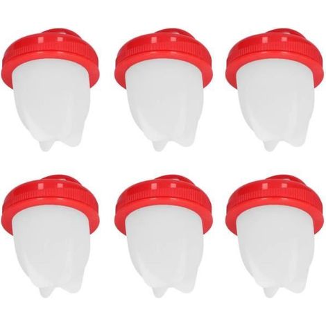 Akozon Chaudière à œufs 6PCS Oeuf Chaudière Tasse Antiadhésif Oeuf Cuiseur Silicone Oeuf Chaudière Moule pour Ménage Cuisine (1/4)