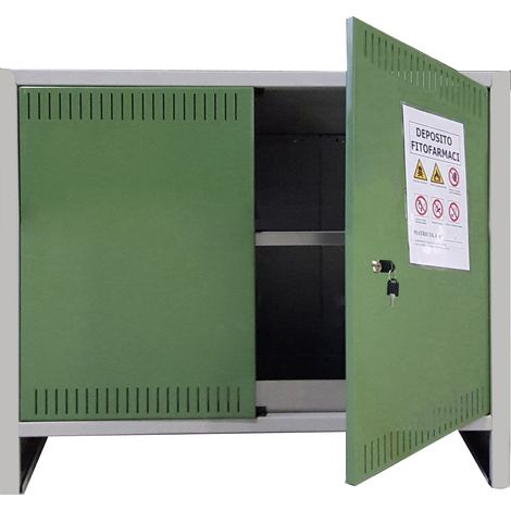 Prometal ARMADIO PER FITOFARMACI cm. 100x40x80 h COMPONIBILE