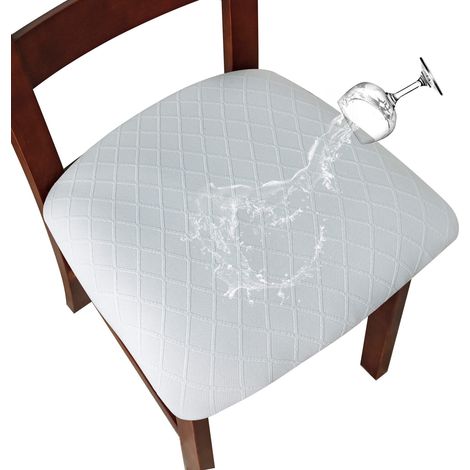 Housse de chaise imperméable, blanche, 4550cm (hors coussin), 1 pièce. Housse de chaise imperméable avec boucle. (1/5)