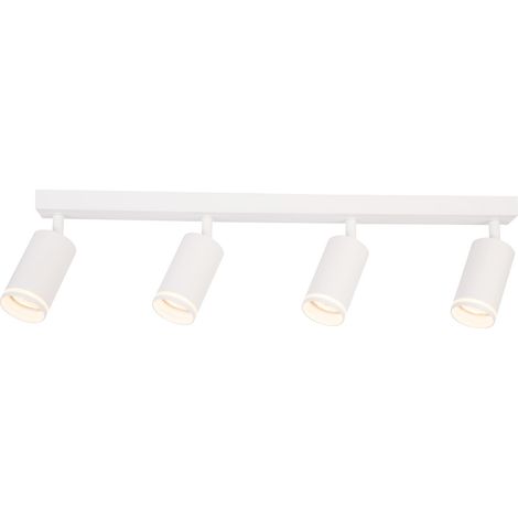 Lámpara de techo moderna, tira blanca, focos móviles, 4xGU10 10W TUBO Milagro (1/5)