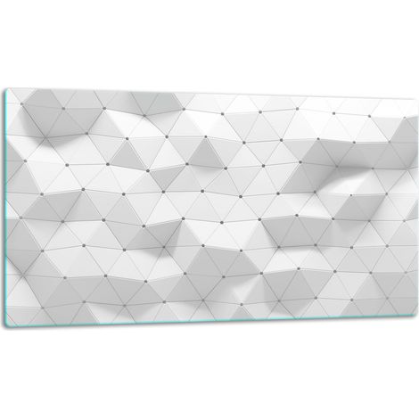 Tagliere della lastra di vetro 52x30 bianco (1/5)