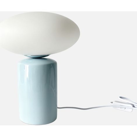 Lampada da tavolo per interni in ceramica e vetro, Ø25,5 cm (1/5)