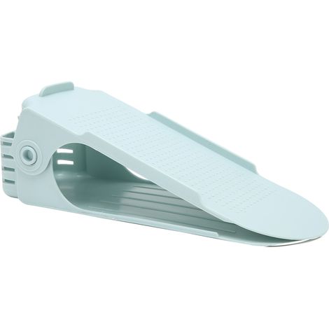 Lot Bleu Clair Rangement Chaussures Étagère Double Couche Économiseur Espace Range-chaussures Sandales Empilable Organisateur Placard (1/5)
