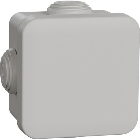 Mureva Box, boite de dérivation IP55 + embouts 65x65x45, gris (ENN05032)