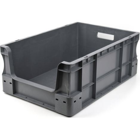 Caja plástica Eurobox Frente Abierto 40 x 60 x 22 (1/3)