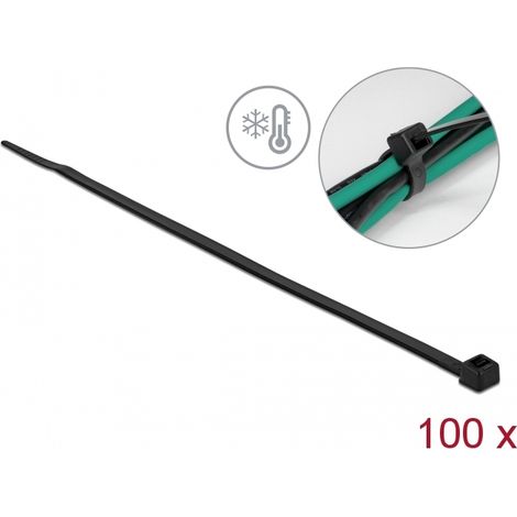 Delock Brida para cables resistente al frÃ­o LA 300 x AN 4,8 mm negra 100 piezas