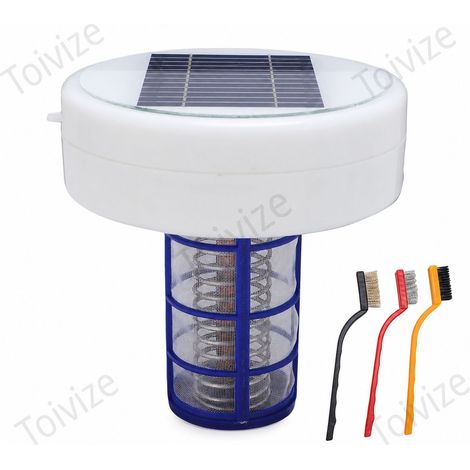 Ioniseur de Piscine Solaire Toivize Flottant Cuivre ABS 120m³