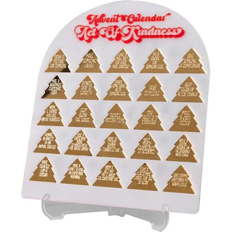 Calendrier de l'Avent de Noël de 25 jours - Décorations acryliques à faire soi-même (1/5)