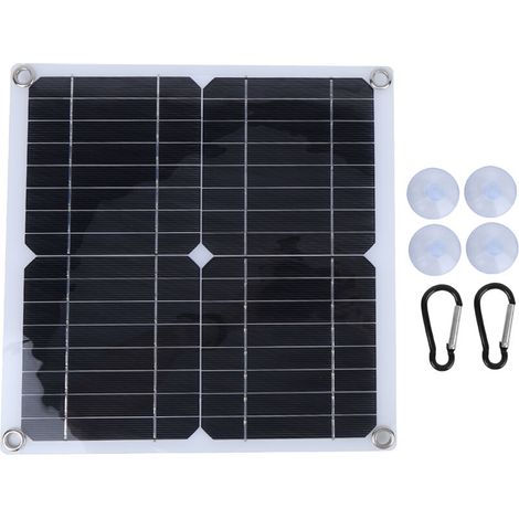Waterproof 15W Monocrystalline Silicon Solar Power Panel Board for Outdoor Travel Camping (1/5)