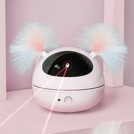 Jouet laser pour chat Pointeur laser automatique Chats rotatifs Jouets électroniques (rose), Ensoleillé (1/5)