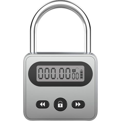 Cadenas temporisé en métal avec écran LCD, électronique 999 (1/5)