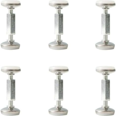 6 Pcs Adjustable Bed Frame Anti-Shake Tool, Threaded Anti-Shake Fixing Headboard Caps, Bedside Anti-Shake Telescopic Support Stabilizer for Beds, Sofas ( Size : 75-93mm ) (1/5)