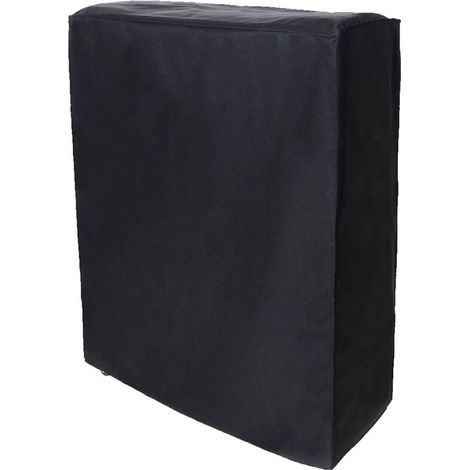 Housse anti-poussière pour lit pliant Housse de lit pliable portable noire Chaise de plage/lit pliant de jardin pour l'intérieur et l'extérieur (1/4)
