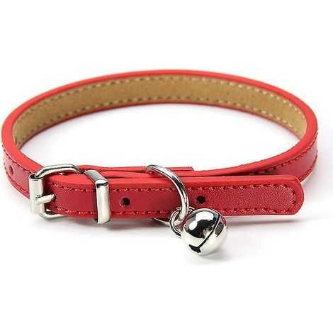collier Pour Chat Personnalis Avec Cloche Rouge 1pc, Collier En Nylon Rflchissant Avec Gravure Pour Chats (1/5)