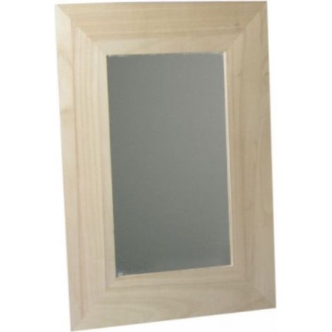 RAYHER - CORNICE DI LEGNO CON SPECCHIO 30X42CM