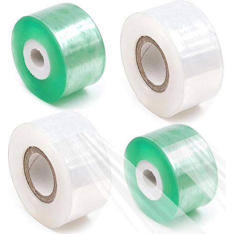 lot de 4 rubans de greffage autocollants, 3 cm x 100 m bandage de protection pour plantes et arbres, ruban de greffage pour jardin pépinières arbres fruitiers jeunes plants (1/5)
