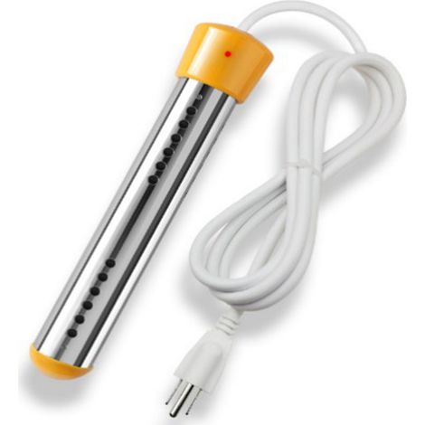 Chauffe-eau Immersif 1500W avec Protection Inox Portable Électrique Submersible Prise US Jaune (1/5)