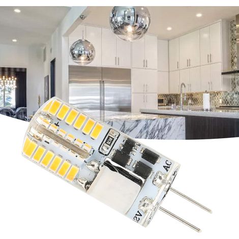 Ampoule G4 48 LED 3W 300LM Bi-Pin Non Dimmable pour Lustre AC/DC 12V (Lumière Naturelle 4000-4500K) (1/5)