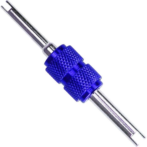 Tournevis à double tête pour valve de climatiseur, outil d'extraction et d'installation en alliage d'aluminium (1 pièce) (1/5)