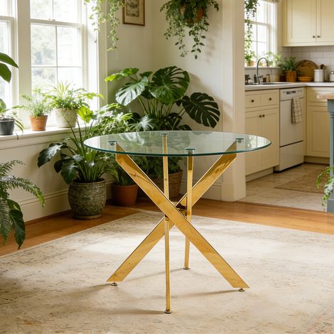 Ensemble salle à manger 5 pièces (1 table + 4 chaises) bois massif style scandinave – Offre spéciale 1+4 (1/4)
