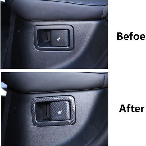 rear seat adjustment switch frames suitable for 20-23 Maserati Grecale dry carbon fiber (1/5)