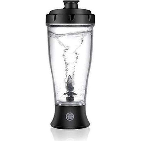 Shaker protéiné électrique portable de 350 ml, sans BPA, à piles, idéal pour les smoothies, les milkshakes, la salle de sport, le bureau et les voyages.