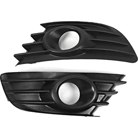 Ej.Life Frontgrillgitter, 2 Stück Schwarz Frontstoßstange Auto Nebelscheinwerfer Abdeckung Lüftungsgitter Für C4 2004-2008 A (1/5)