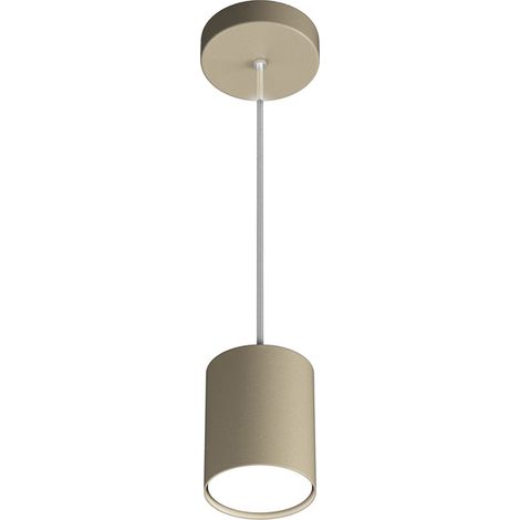 Sospensione Moderna Cilindrica Shape Metallo Sabbia 1 Luce Gx53 10Cm (1/4)