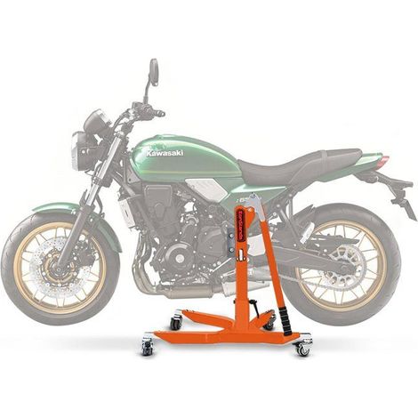 Zentralheber-Motorrad - CONSTANDS - Power-Classic NEU - Kompatibel mit Kawasaki Z 650 RS 22-25 - Tragfähigkeit 300 kg - Orange Finish