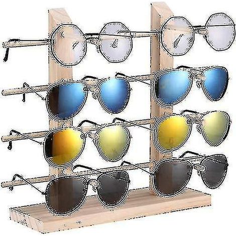 Porte-lunettes pour 8 paires de lunettes, porte-lunettes de soleil créatif en bois (1/5)