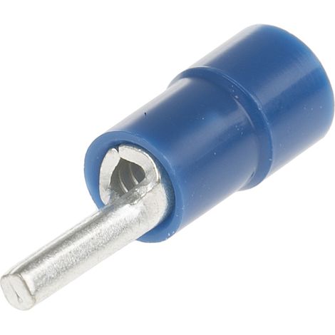 Connecteur à broches à sertir Isolé RS PRO, placage Etain, Dia. broche 1.9mm, Long. broche 9mm, Bleu 14AWG 2.5mm² 16AWG