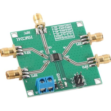 Carte de commutation RF SP4T DC-3,5 GHz, module de commutation RF sans fil unipolaire à 4 voies pour station de base CATV DBS (1/5)